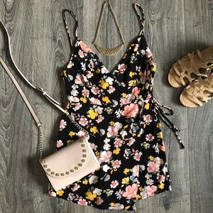 Floral Wrapped Romper